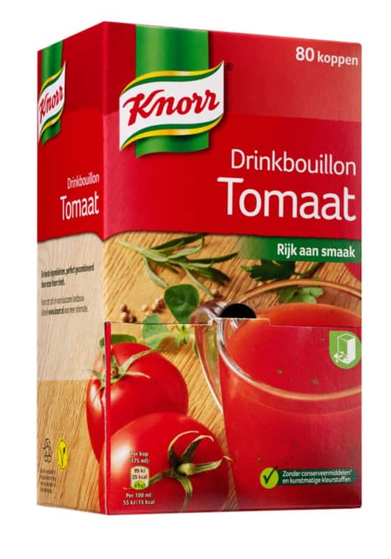 Knorr Drinkbouillon Tomaat 80 Stuks