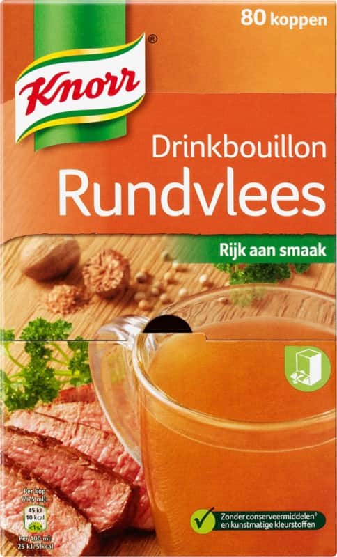 Knorr Drinkbouillon Rundvlees 80 Stuks