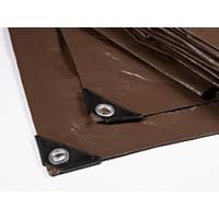 Casa Pura Afdekzeil HDPE (hogedichtheidpolyetheen) Bruin 600 x 150 cm