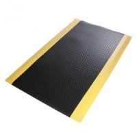 etm Heavy Duty Diamond Antivermoeidheidsmat PVC (Polyvinylchloride), Vinyl Grijs 90 x 305 cm