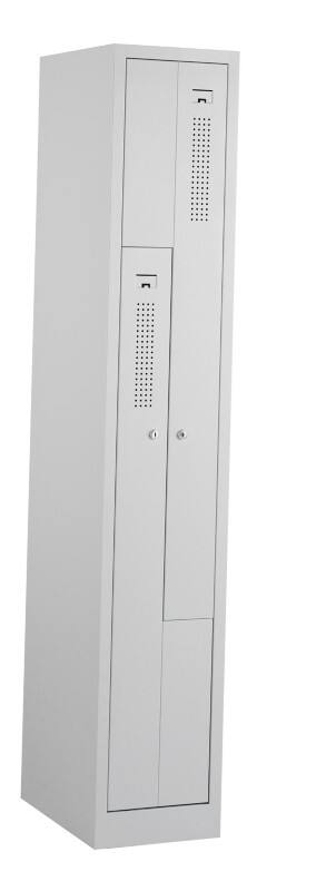 Ceha Staal Garderobekast 2 Deuren 1 kluis Valgrendelslot 310 x 500 x 1.800 mm Wit