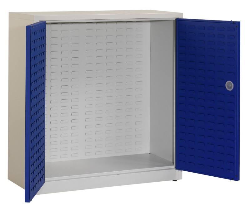 Roldeurkast DMAED 106 Blauw. Wit 1000 x 450 x 1060 mm