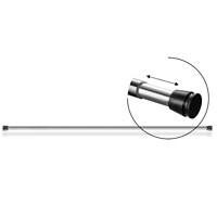 Doucherolgordijn Stang Telescope Geleidelijk verstelbaar Aluminium Chroom 1800 mm