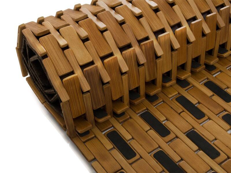 Casa Pura Badmat Bamboe, Rubber Rechthoekig Naturel 60 x 90 cm