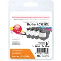 Viking LC3219XL compatibele Brother inktcartridge zwart, cyaan, magenta, geel multipak 4 stuks