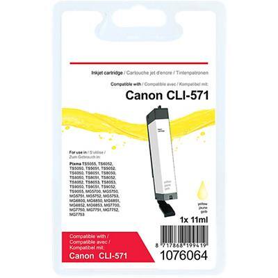 Viking Compatibel Canon CLI-571 Inktcartridge CLI-571Y Geel