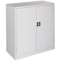 Ceha Draaideurkast Metaal 2 Planken Afsluitbaar 1.000 x 450 x 1.060 mm Wit