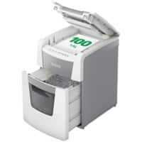 Leitz IQ Autofeed Small Office 100 Automatische Papierversnipperaar Micro Snippers Veiligheidsniveau P-5 100 Vel Automatisch & 6 Vel Handmatig