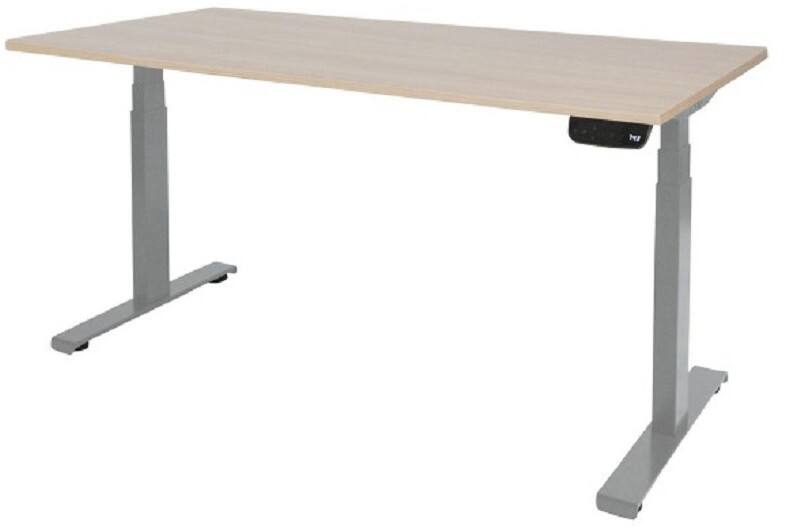 Schaffenburg Bureau Dextro Plus Lindberg Eiken 25mm Aluminium 200 x 80 cm