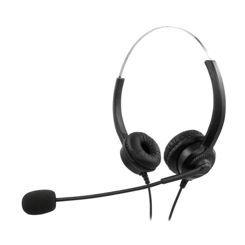 MediaRange Bedraad Headset Over het oor USB Met microfoon Stereo MROS304 Zwart