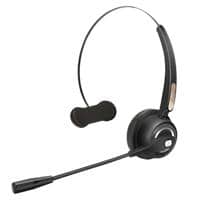 MediaRange draadloze headset MROS305 bluetooth met microfoon zwart