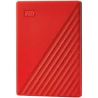 Western Digital 2 TB Externe harde schijf My Passport USB-A 3.2 Rood