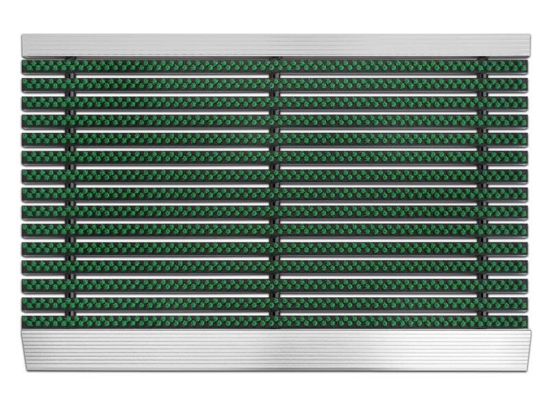 PROFESSIONAL LINE Entreemat Profi Brush Aluminium, nylon Groen 800 x 500 mm