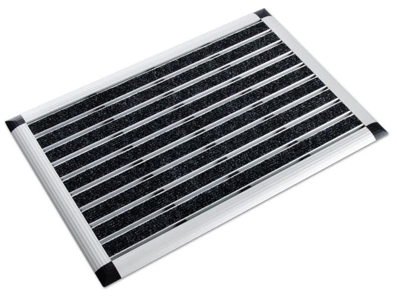 PROFESSIONAL LINE Entreemat Elegant Aluminium, grove vezels Antraciet, zilver 600 x 420 mm