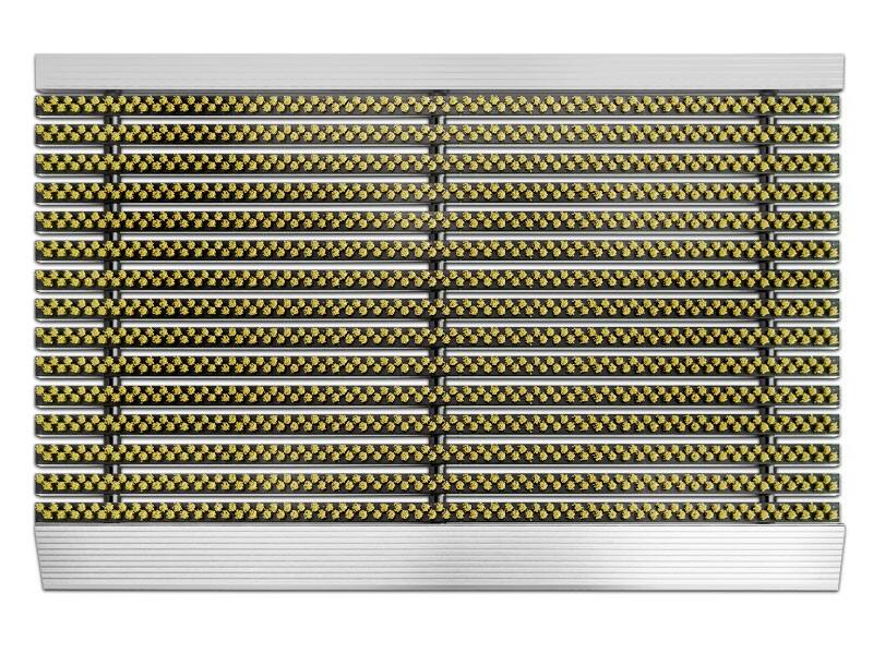 PROFESSIONAL LINE Entreemat Profi Brush Aluminium, nylon Beige 600 x 400 mm