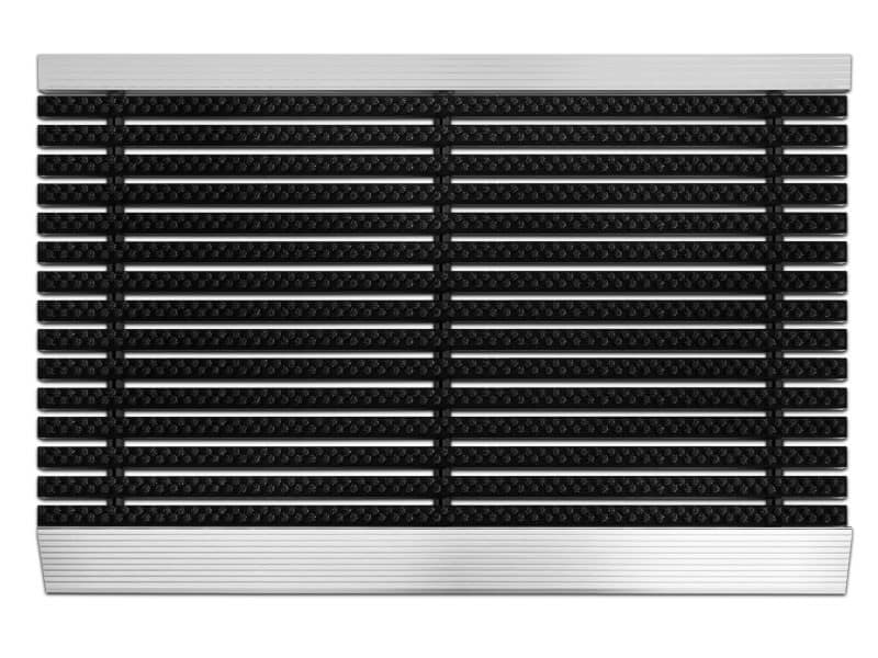 PROFESSIONAL LINE Entreemat Profi Brush Aluminium, nylon Zwart 600 x 400 mm