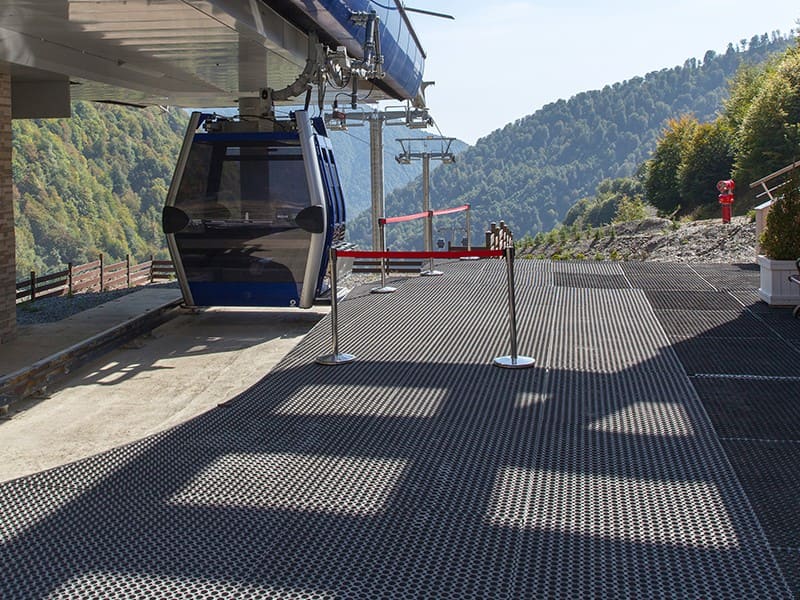 Etm Deurmat Octo Door Nitrilrubber 23 mm Zwart 1200 x 800 mm