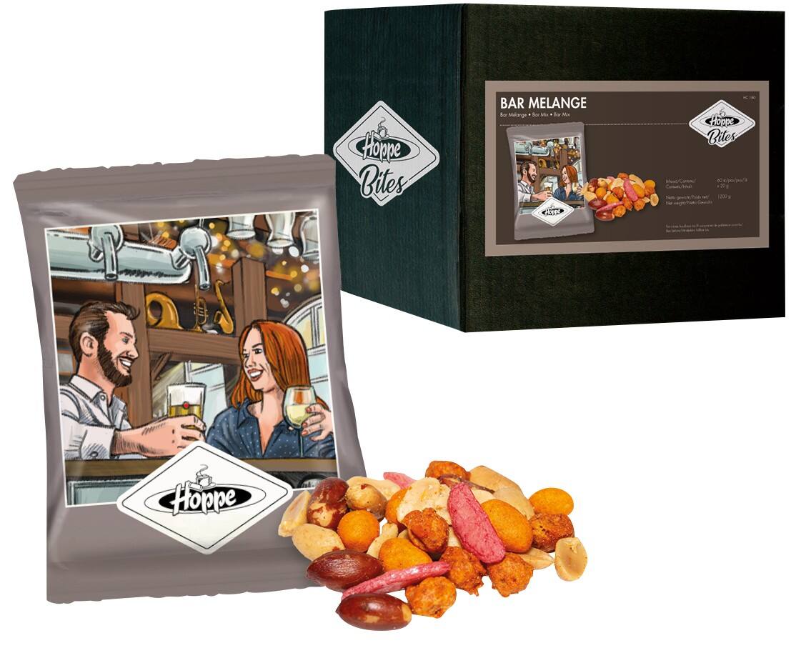 Hoppe Snacks Bar Melange 60 stuks 20 g