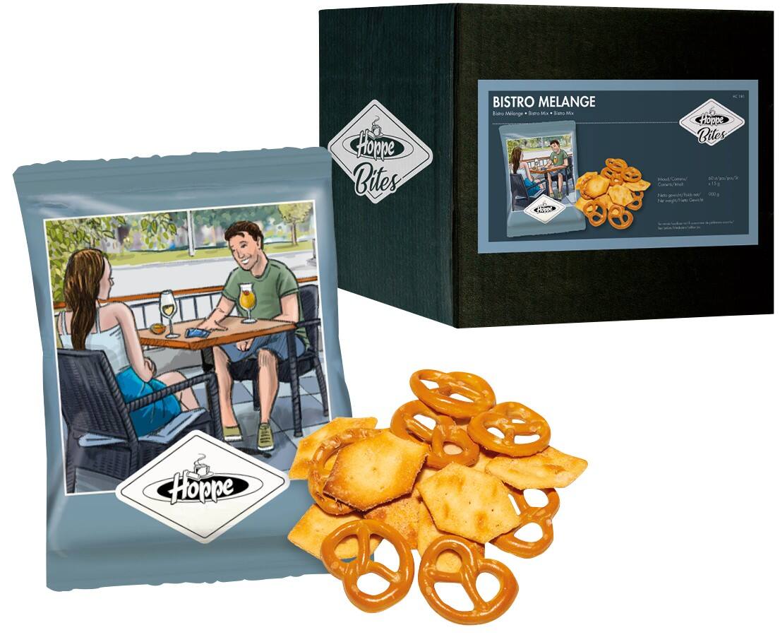 Hoppe Bistro Melange snacks 60 stuks van 900 g