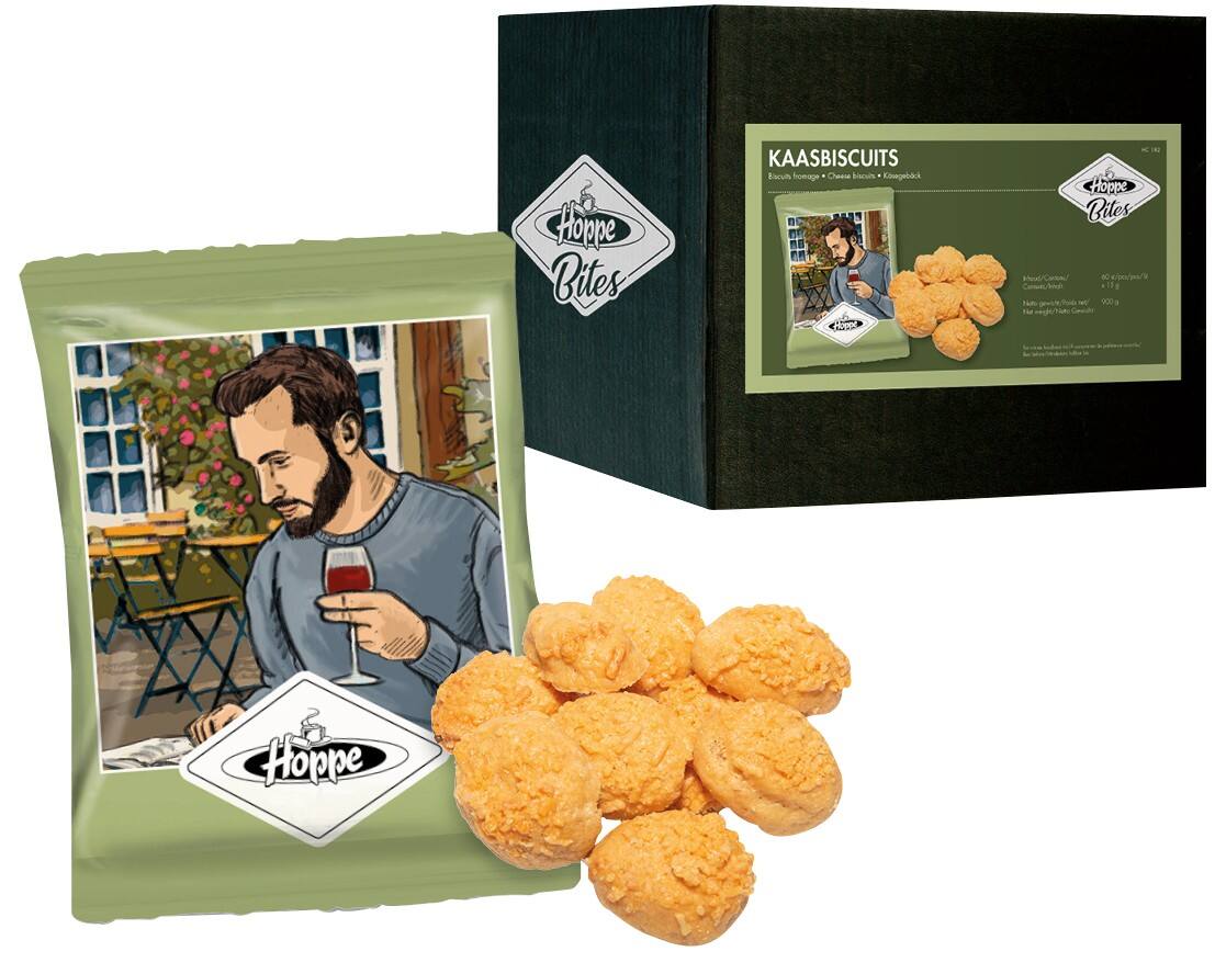 Hoppe Snacks Cheese Biscuits 60 stuks van 900 g