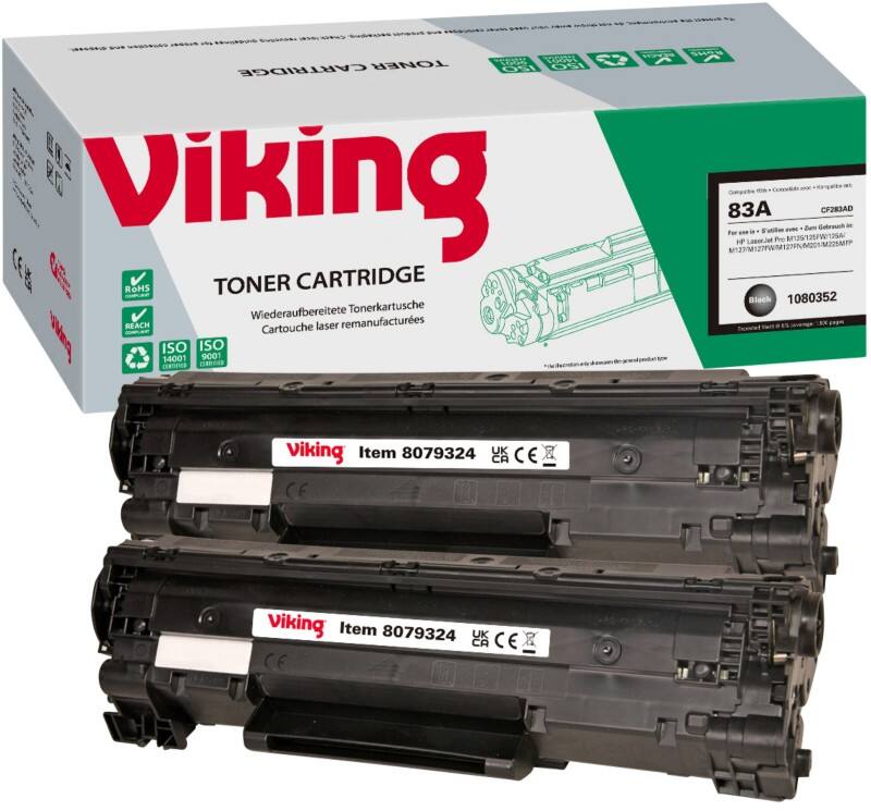 Viking 83A compatibele HP tonercartridge CF283AD zwart