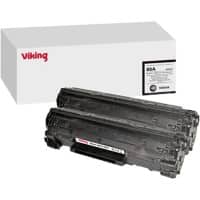 Viking 85A compatibele HP tonercartridge CE285AD zwart duopak 2 stuks