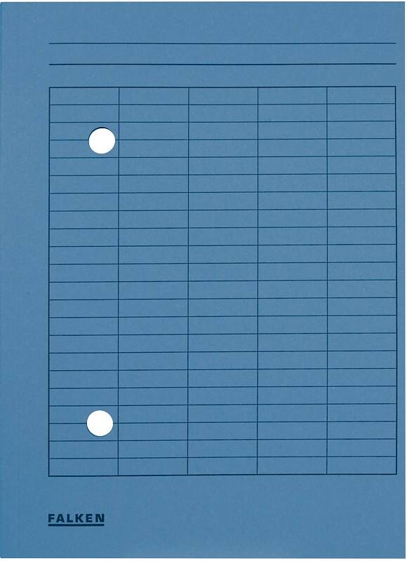 Falken Dossiermap Circulatie A4 Blauw Karton 22 x 31,8 cm 100 Stuks