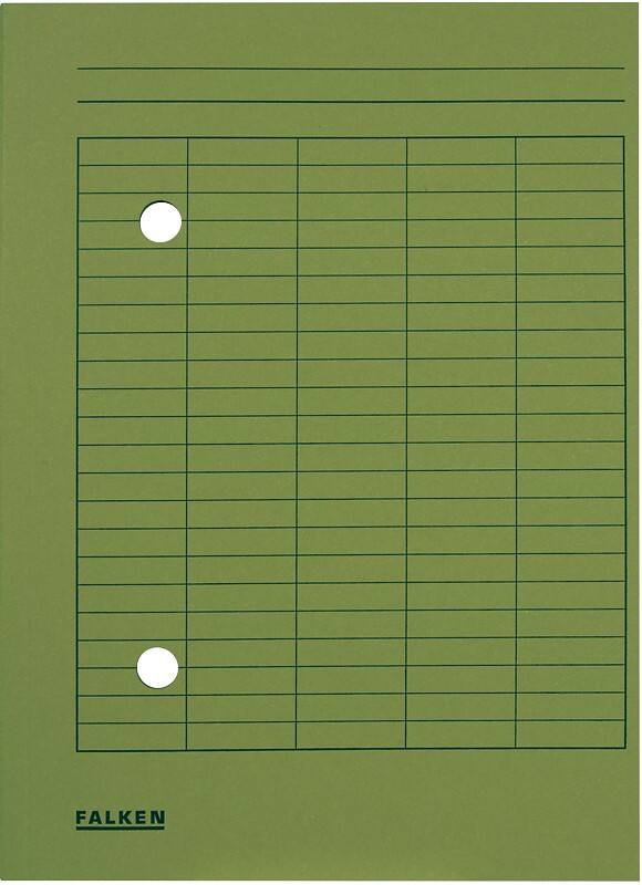 Falken Dossiermap Circulatie A4 Groen Karton 22 x 31,8 cm 100 Stuks