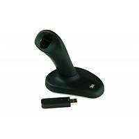 BakkerElkhuizen Draadloze ergonomische optische Muis USB-aansluiting Medium Kleine joystick Zwart