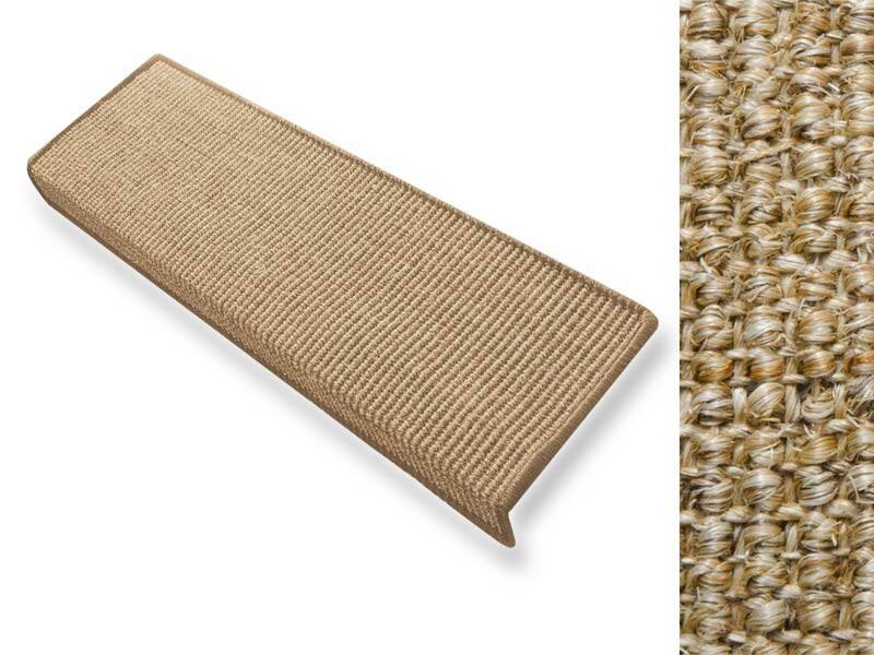 FLOORDIREKT STEP Sylt Trapmat Sisal Rechthoekig Bruin 23,5 x 65 cm