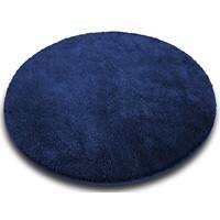 Badmat sky soft donkerblauw 95cm diameter