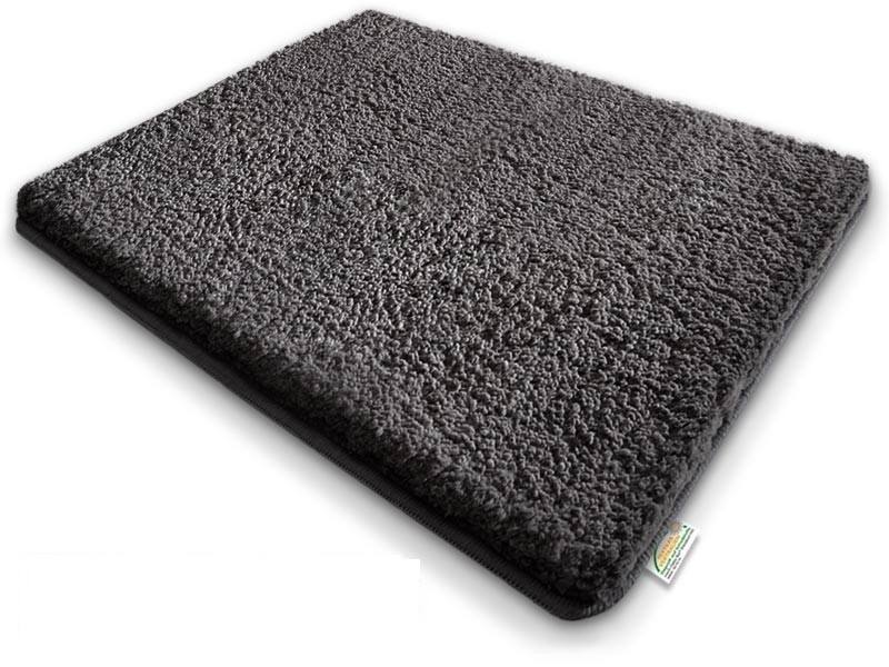 Sky Sky Badmat Microvezel, PS (Polystyreen) Rechthoekig Donkergrijs 50 x 60 cm
