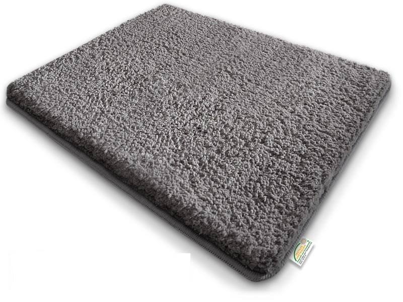 Sky Sky Badmat Microvezel, PS (Polystyreen) Rechthoekig Grijs, zilver 50 x 60 cm