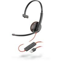 Plantronics C3210 Bedraad Mono Headset Op oor USB Zwart