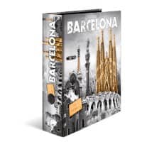 HERMA Barcelona Breed Ordner A4 70 mm Kleurenassortiment 2 Ringen 7177 Karton Glad Staand 10 Stuks