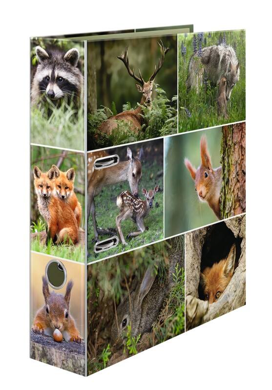 HERMA Motif Breed Ordner A4 70 mm Kleurenassortiment 2 Ringen 7202 Karton Glad Staand 10 Stuks