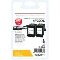 Office Depot HP 301XL Compatibel Inktcartridge Zwart Duopack 2 Stuks