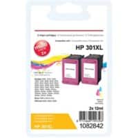 Viking 301XL Compatibel HP Inktcartridge CH564EEv1 Cyaan, magenta, geel Duopak 2 Stuks
