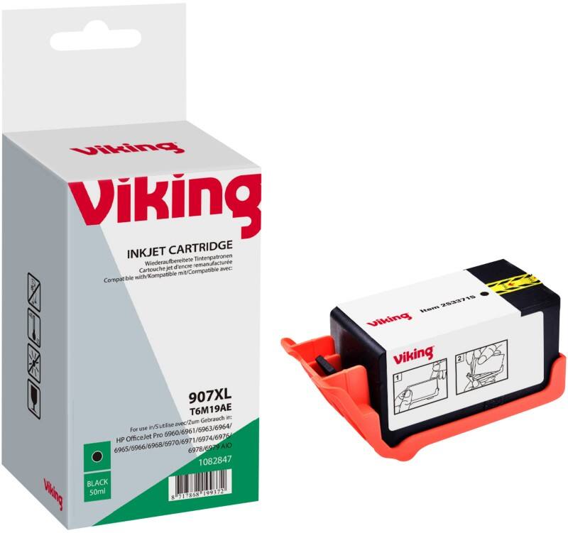 Viking 907XL compatibele HP inktcartridge T6M19AE zwart
