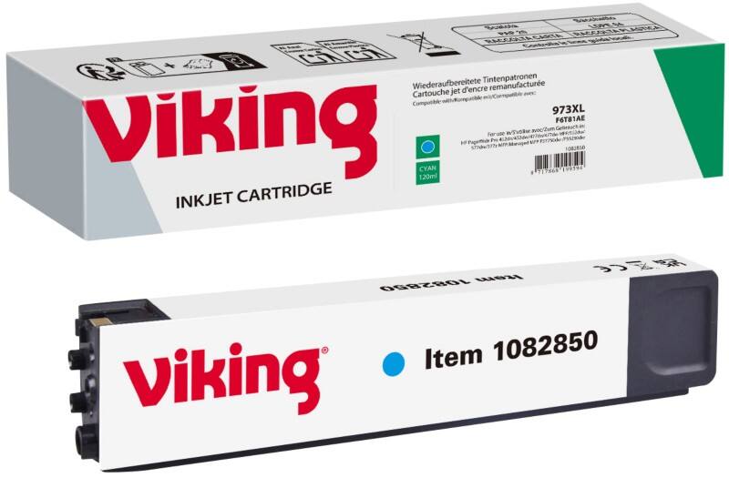 Viking 973X compatibele HP inktcartridge F6T81AE cyaan