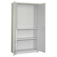 Ceha Roldeurkast Metaal 2 Planken Afsluitbaar 1.000 x 450 x 1.950 mm Wit
