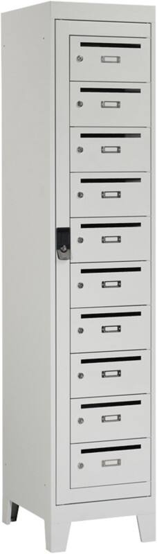 Postvakkenkast OPK 180 Grijs 400 x 500 x 1900 mm 10 deurs