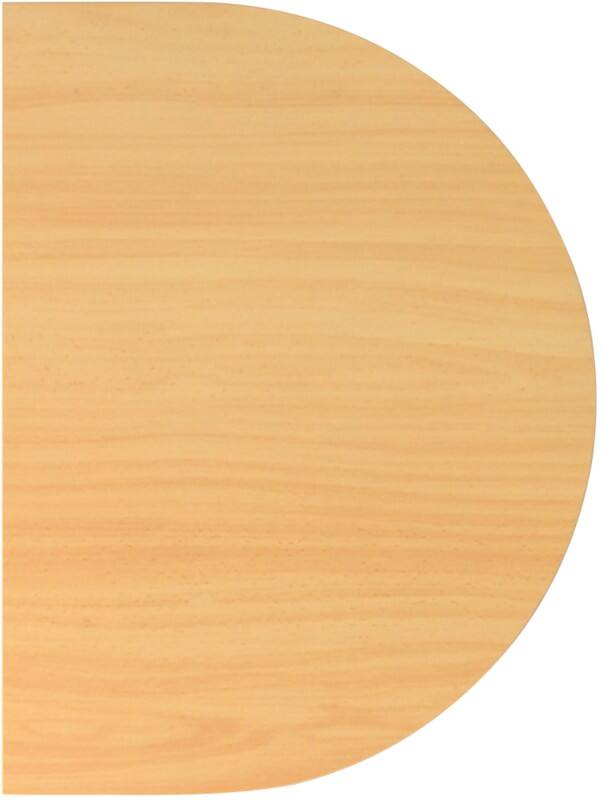 Hammerbacher Uitbreidings paneel bureau VHA60 Beuken, zilver 600 mm