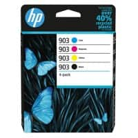 HP 903 originele inktcartridge 6ZC73AE zwart, cyaan, magenta, geel multipak 4 stuks