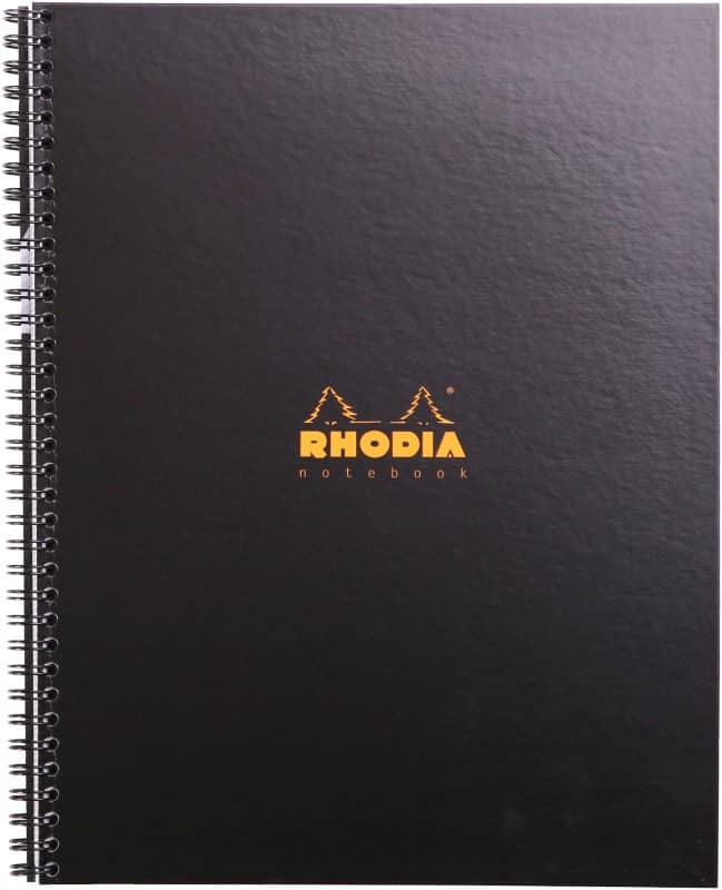 Rhodia Notitieboek Geruit Zwart Geperforeerd 160 Pagina's 80 Vellen