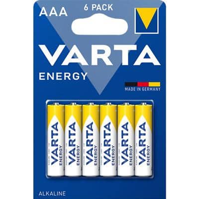 VARTA Batterijen Energy AAA Alkaline 1.5 V 6 Stuks