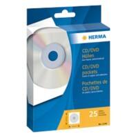 HERMA 1144 CD-DVD hoesjes 124 x 124 mm Wit 25 Stuks