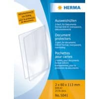 HERMA documenthoes 5041 transparant PP (polypropeen) 2-delig 11,3 x 8 cm 25 stuks