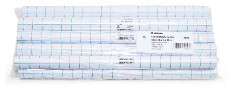 HERMA Boekomslag folie Transparant 26,3 x 2,6 cm 10 Stuks