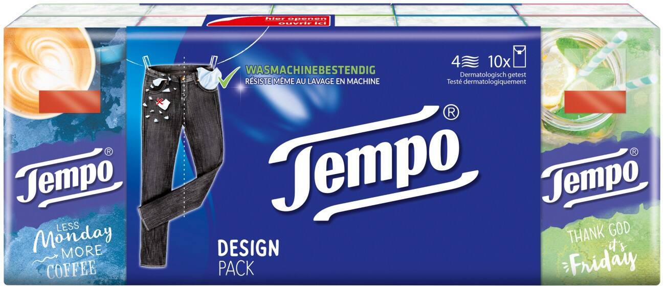 Tempo Original papieren zakdoekjes 4-laags 10 stuks